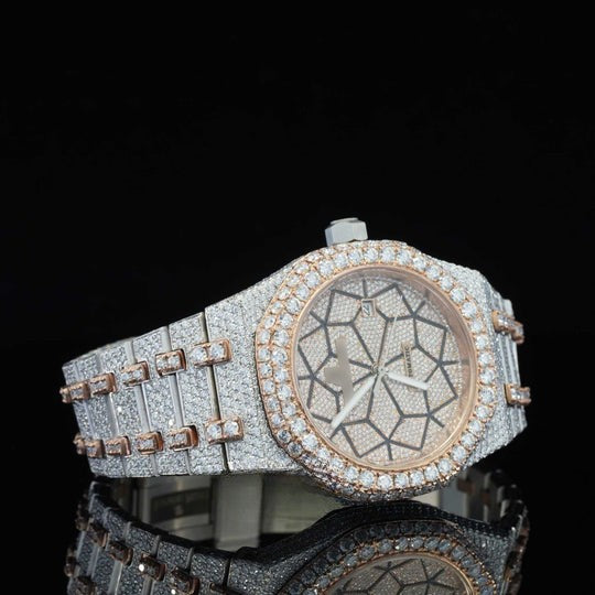 Limited Edition Automatic Self Winding Iced Out Moissanite Watch
