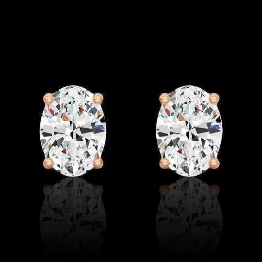 Oval Cut VVS Moissanite Earrings For Women