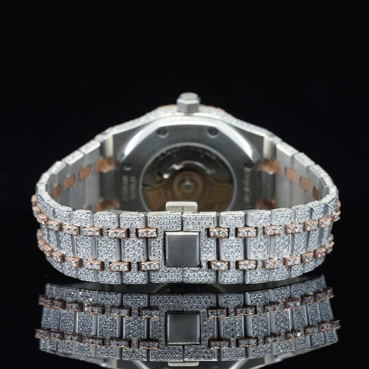 Limited Edition Automatic Self Winding Iced Out Moissanite Watch