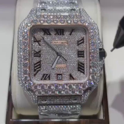 💎🔥 Iced Out VVS1 Moissanite Luxury Watch  💼🕶️